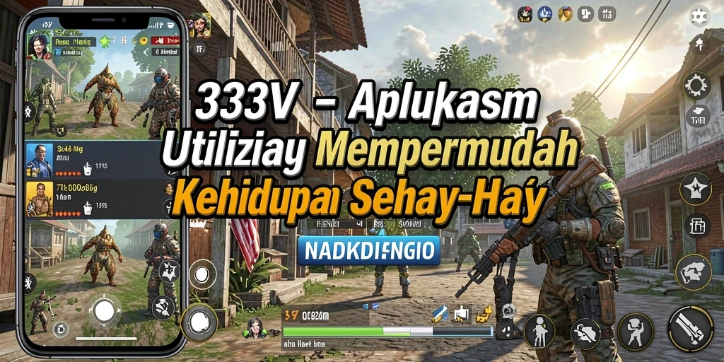 Tampilan utama 333V yang menampilkan berbagai fitur aplikasi Utility.