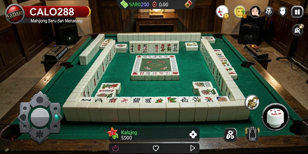 Screenshot gameplay CALO288 menampilkan pengalaman seru bermain Mahjong.