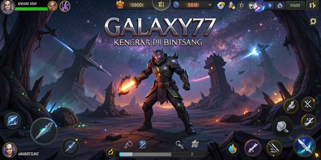 Screenshot menunjukkan gameplay yang penuh ketegangan dan atmosfer menyeramkan dari GALAXY77.