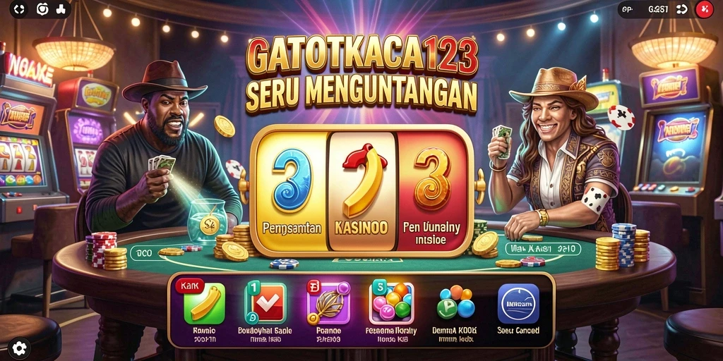 Tampilan menarik dari permainan Kasino GATOTKACA123 yang mengasyikkan.