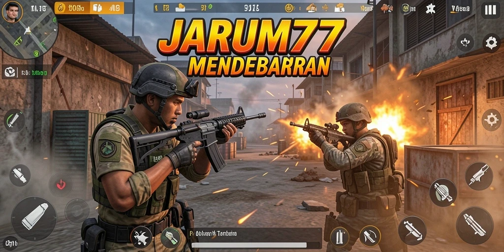 Tangkapan layar gameplay mendebarkan dari JARUM77.