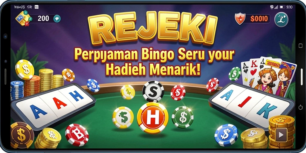 Tampilan gameplay menarik dari permainan Bingo REJEKI.