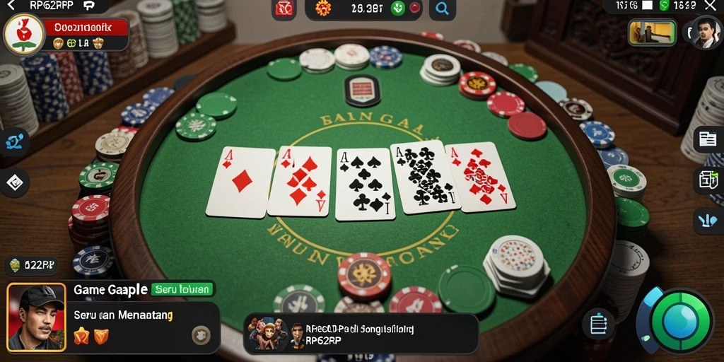 Tampilan gameplay Gaple yang seru dan interaktif.